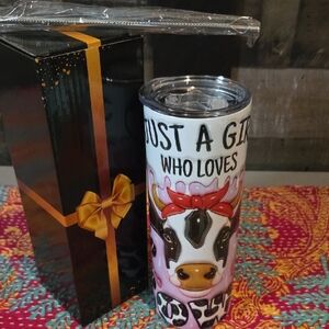 Just A Girl Who Loves Cows 20oz Tumbler